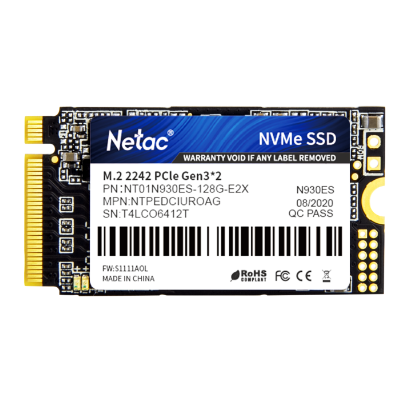 Netac N930E NVME  M.2  2242  SSD  128GB   PCIe  Gen 3x2