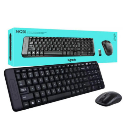 LOGITECH MK220 WIRELESS KEYBOARD AND MOUSE COMBO SET