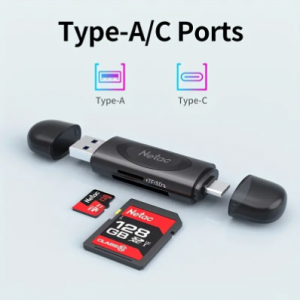 Netac WK14 Multifunctional Card Reader USB 3.0 High-speed Transfer USBC SD/TF Card Suitable For Android Apple Mac Laptop Camera