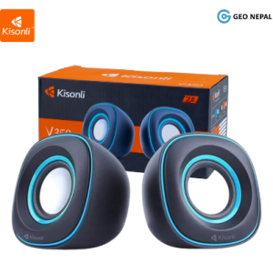 Kisonli V350 Multimedia USB Speaker For PC And Laptops Deep Bass